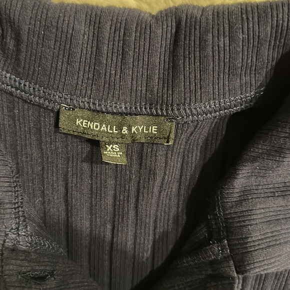 Kendall & Kylie Blue Ribbed Collar and Button-Up Dress Size XS - Picture 4 of 9